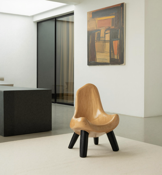 Modern Sculptural Accent Chair For Living Room Or Nursery Kitchnce