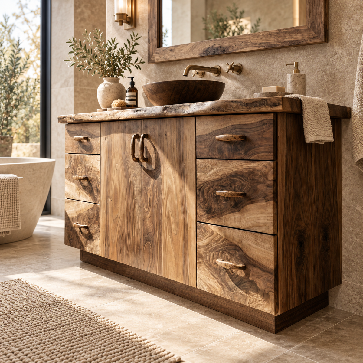 Varelle Solid Wood Bathroom Vanity
