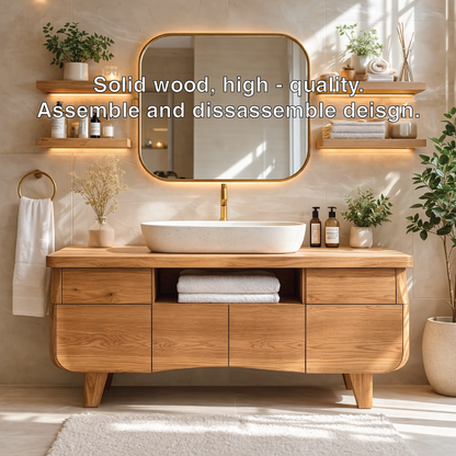 Modern Wood Bathroom Vanity Cabinet With Drawers Storage Bathroom Vanity Base Kitchnce