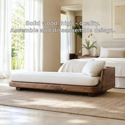 Modern Low Profile Daybed Sofa with Cushion for Bedroom Lounge Decor