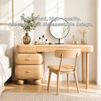 Modern Makeup Vanity Desk With Drawers Dressing Table Bedroom Beauty Station Set