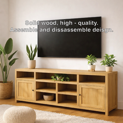 Modern Solid Wood TV Stand Storage Media Console Entertainment Center Cabinet Kitchnce