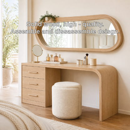 Modern Makeup Vanity Desk With Mirror Drawers Dressing Table Bedroom Furniture Set