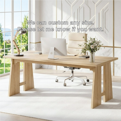 Modern Writing Desk with Sleek Design and Sturdy Legs Large Office Desk