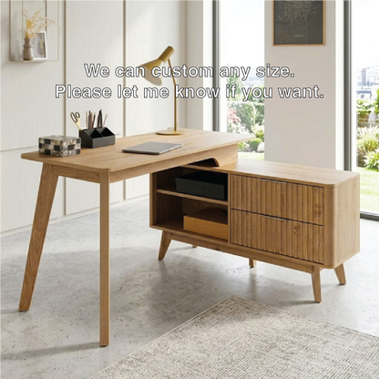 Stylish Work Desk with Storage and Modern Design for Home Office