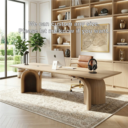 Large Executive Office Desk, Modern Work Table, Minimalist Home Office Writing Desk