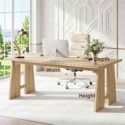 Modern Writing Desk with Sleek Design and Sturdy Legs Large Office Desk