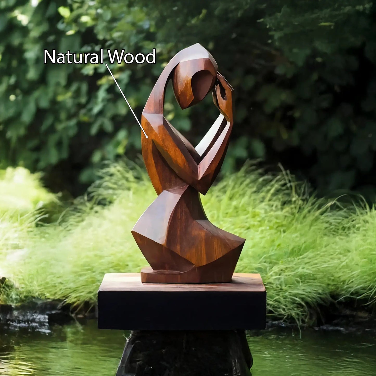 Mid Century Abstract Sculpture For Modern Outdoor Space Kitchnce