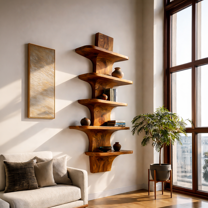 Modern Wooden Floating Bookshelf For Minimalist Home Decor Kitchnce