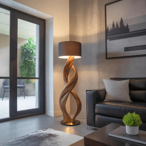 Artistic Twisted Floor Lamp For Living Room Kitchnce