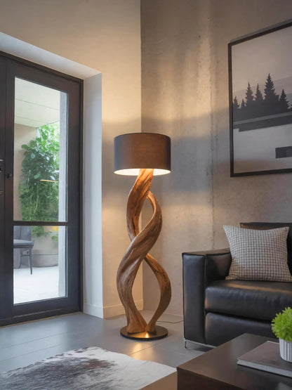Artistic Twisted Floor Lamp For Living Room Kitchnce