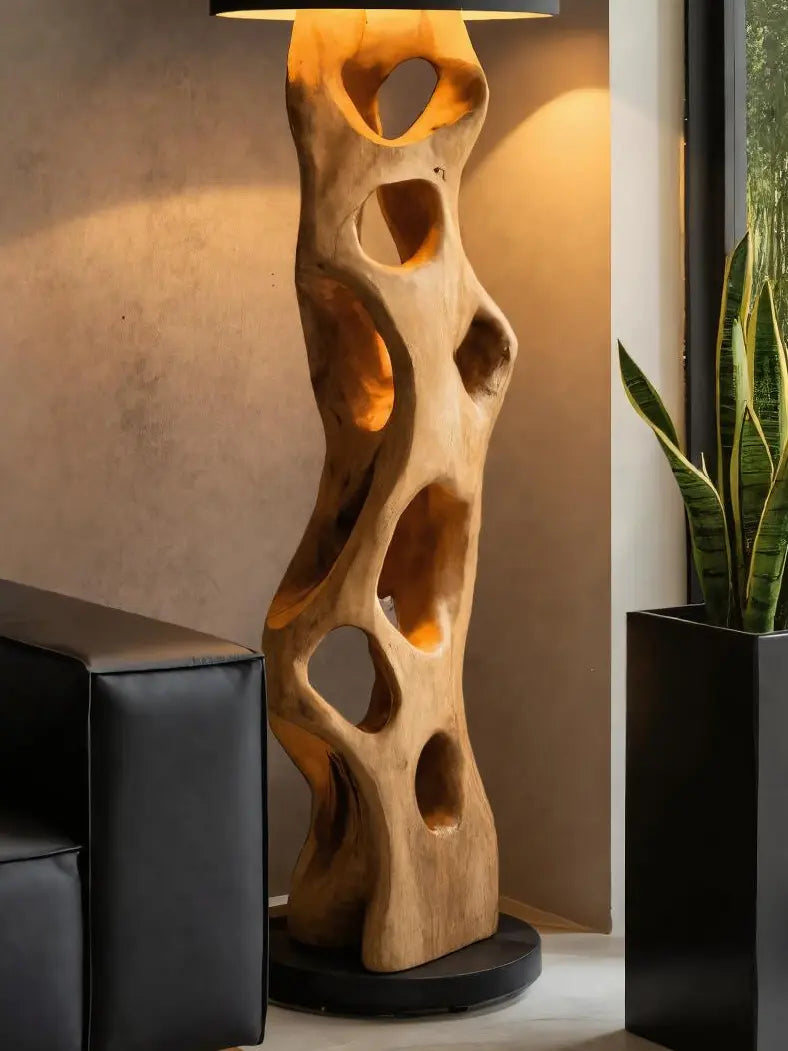 Modern Sculptural Floor Lamp For Living Room Kitchnce