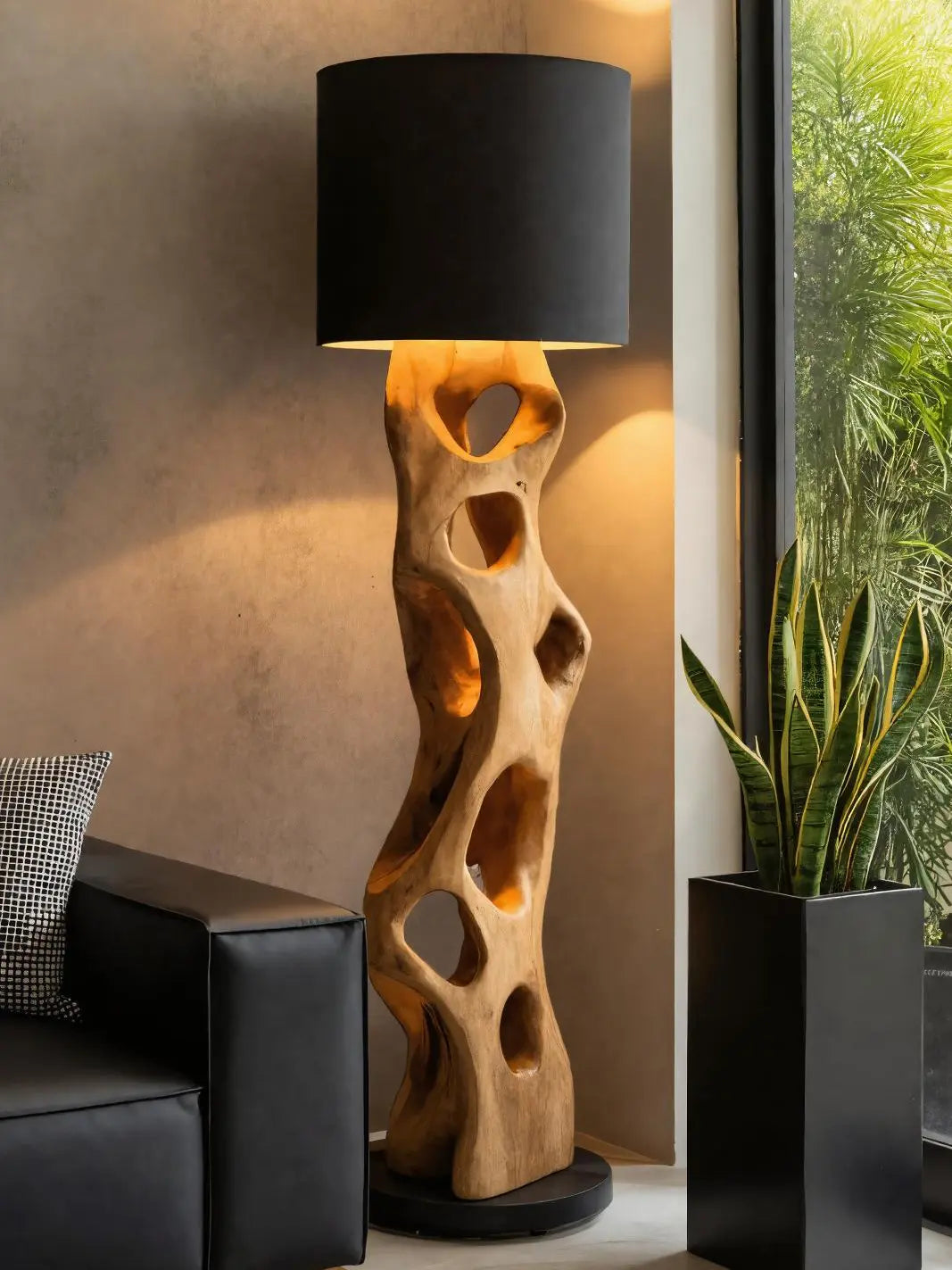 Modern Sculptural Floor Lamp For Living Room Kitchnce