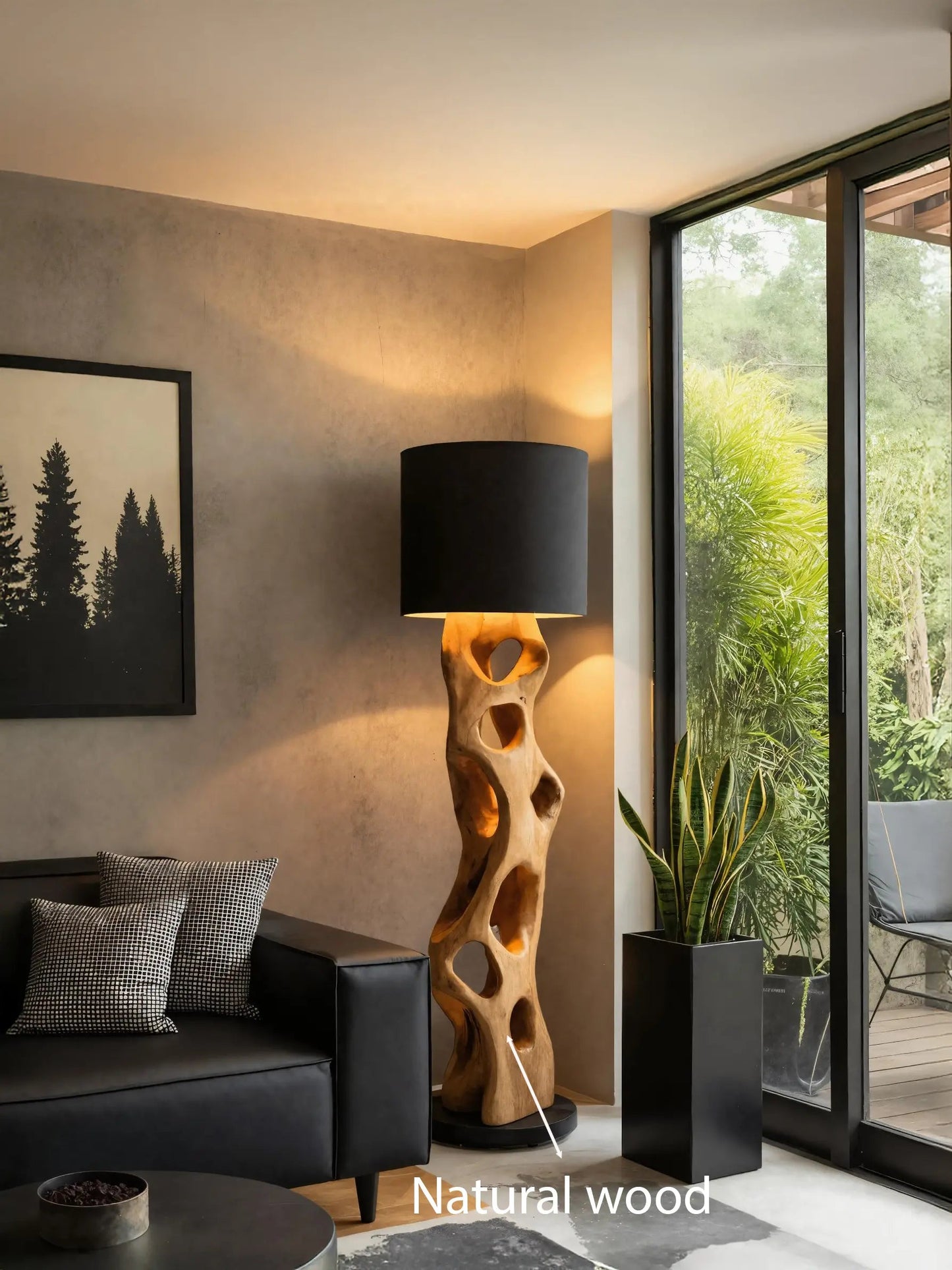 Modern Sculptural Floor Lamp For Living Room Kitchnce