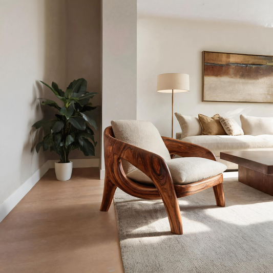 Contemporary Sculptural Lounge Chair For Living Room Kitchnce
