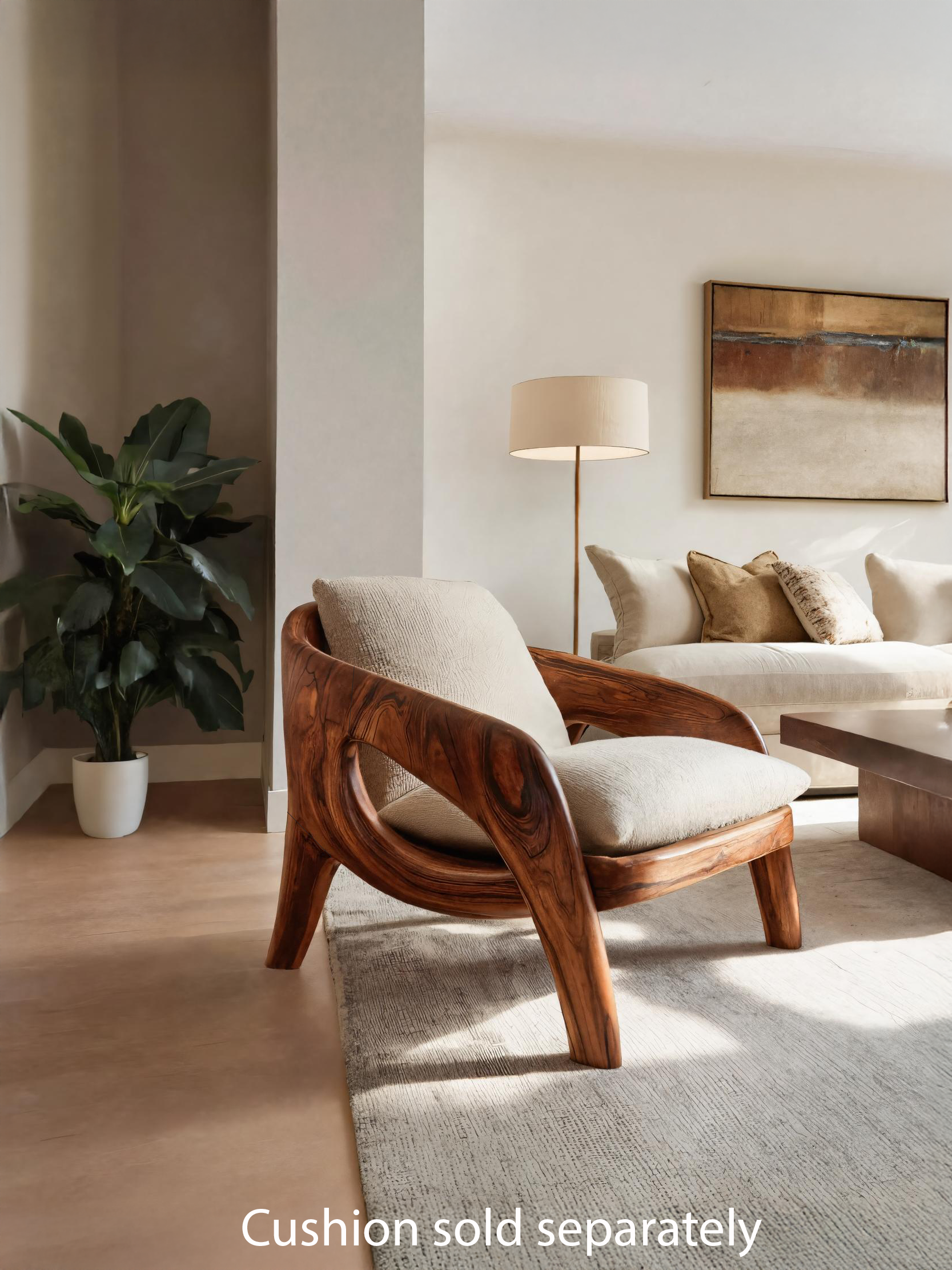 Contemporary Sculptural Lounge Chair For Living Room Kitchnce