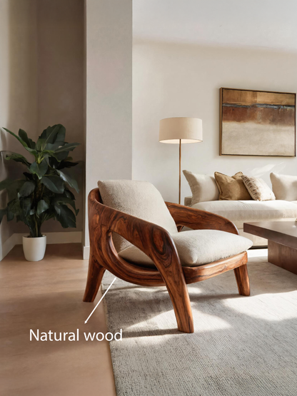 Contemporary Sculptural Lounge Chair For Living Room Kitchnce