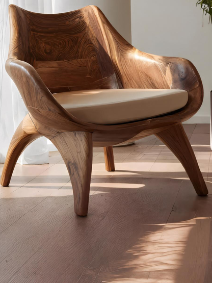 Modern Sculptural Lounge Chair For Living Room Kitchnce