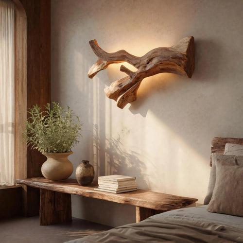 Rustic Natural Wall Lamp For Hallway Kitchnce