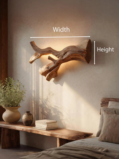 Rustic Natural Wall Lamp For Hallway Kitchnce