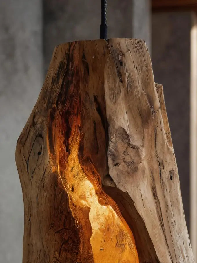 Rustic Organic Pendant Light For Dining Room Kitchnce