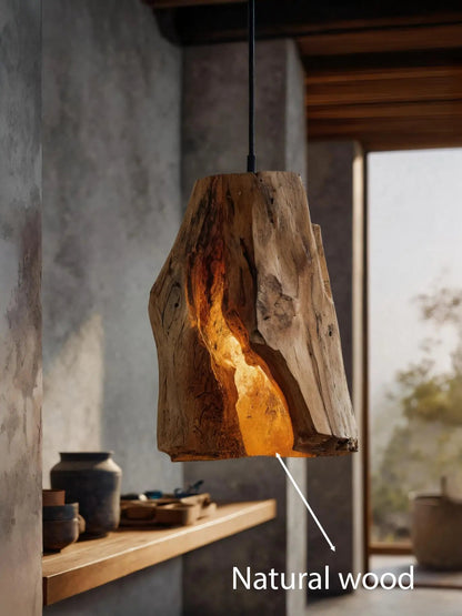 Rustic Organic Pendant Light For Dining Room Kitchnce