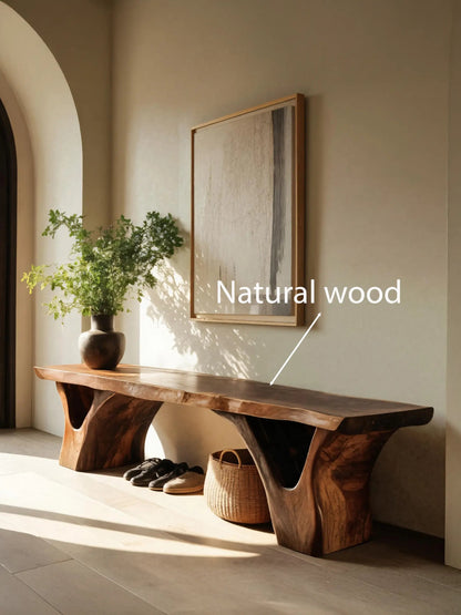 Organic Sculptural Bench For Entryway Kitchnce