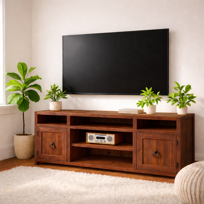 Mid Century Solid Wood TV Stand Modern Media Console Entertainment Center Cabinet Kitchnce