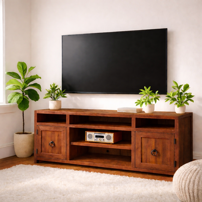 Mid Century Solid Wood TV Stand Modern Media Console Entertainment Center Cabinet Kitchnce