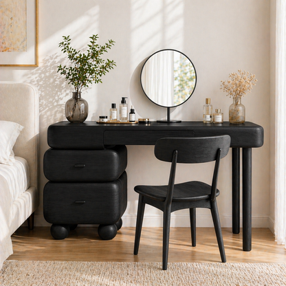 Modern Makeup Vanity Desk With Drawers Dressing Table Bedroom Beauty Station Set