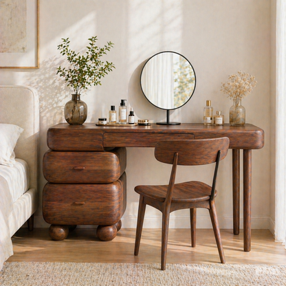 Modern Makeup Vanity Desk With Drawers Dressing Table Bedroom Beauty Station Set