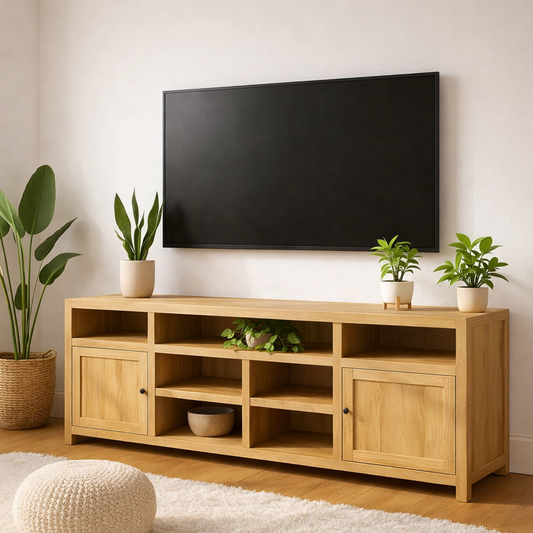 Modern Solid Wood TV Stand Storage Media Console Entertainment Center Cabinet Kitchnce