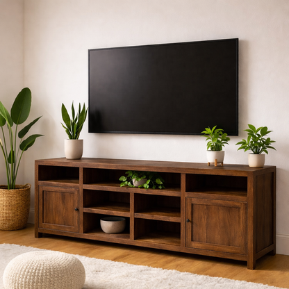 Modern Solid Wood TV Stand Storage Media Console Entertainment Center Cabinet Kitchnce