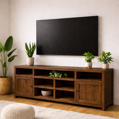 Modern Solid Wood TV Stand Storage Media Console Entertainment Center Cabinet Kitchnce