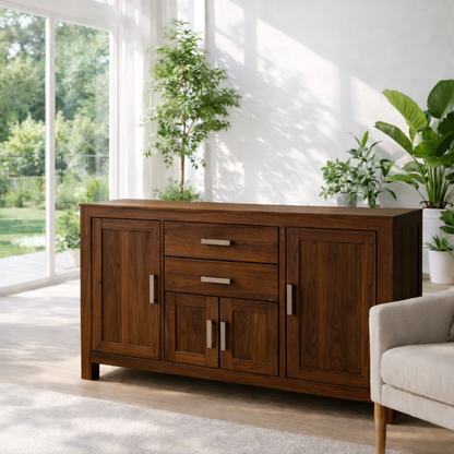 Modern Sideboard Cabinet with Drawers and Door Storage