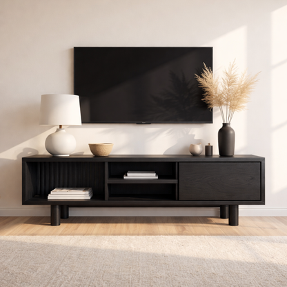 Mid Century Solid Wood TV Stand Modern Media Console Entertainment Center Cabinet Storage Kitchnce