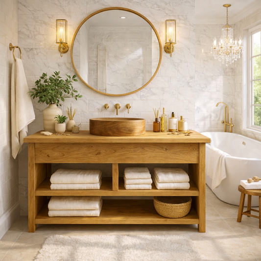 Farmhouse Wood Bathroom Vanity Cabinet With Drawers And Storage Bathroom Vanity Base Kitchnce