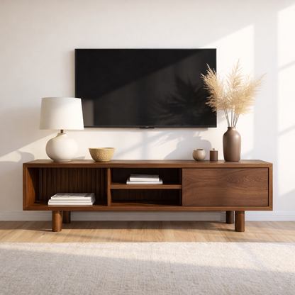 Mid Century Solid Wood TV Stand Modern Media Console Entertainment Center Cabinet Storage Kitchnce