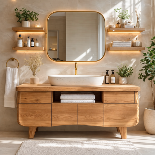 Modern Wood Bathroom Vanity Cabinet With Drawers Storage Bathroom Vanity Base Kitchnce