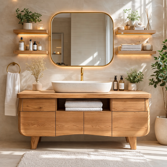Modern Wood Bathroom Vanity Cabinet With Drawers Storage Bathroom Vanity Base Kitchnce