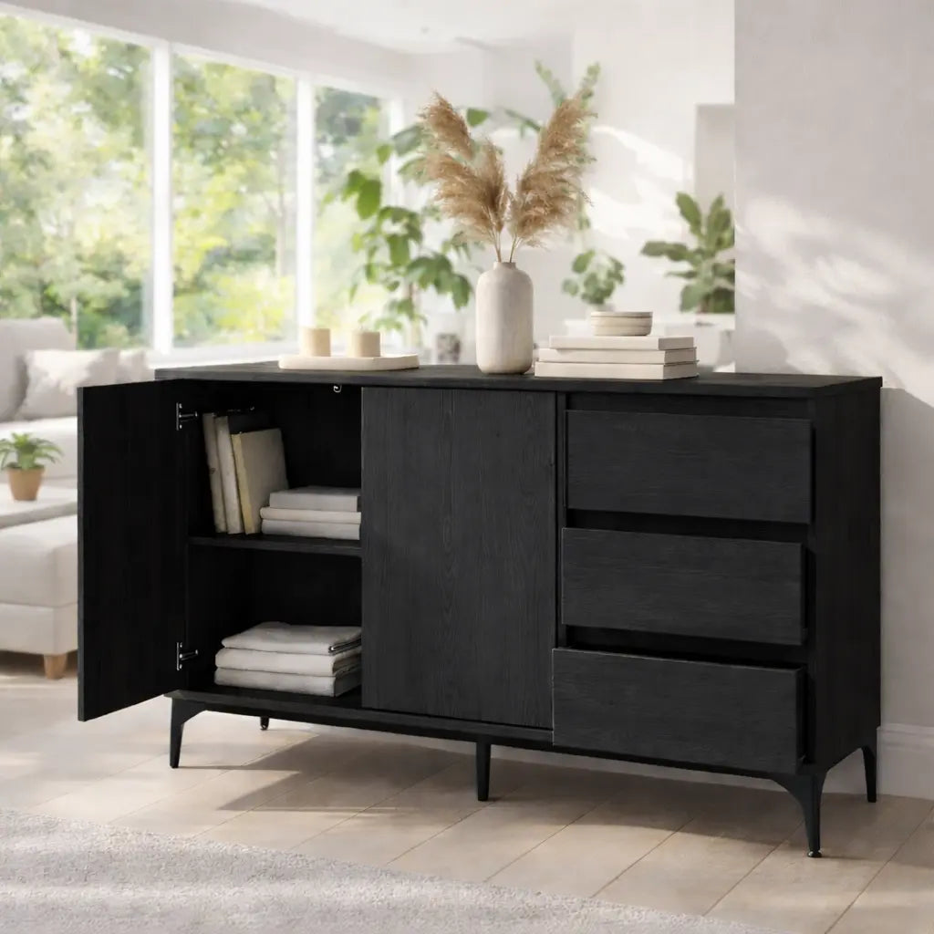 Modern Solid Wood Console Table with Storage Kitchnce