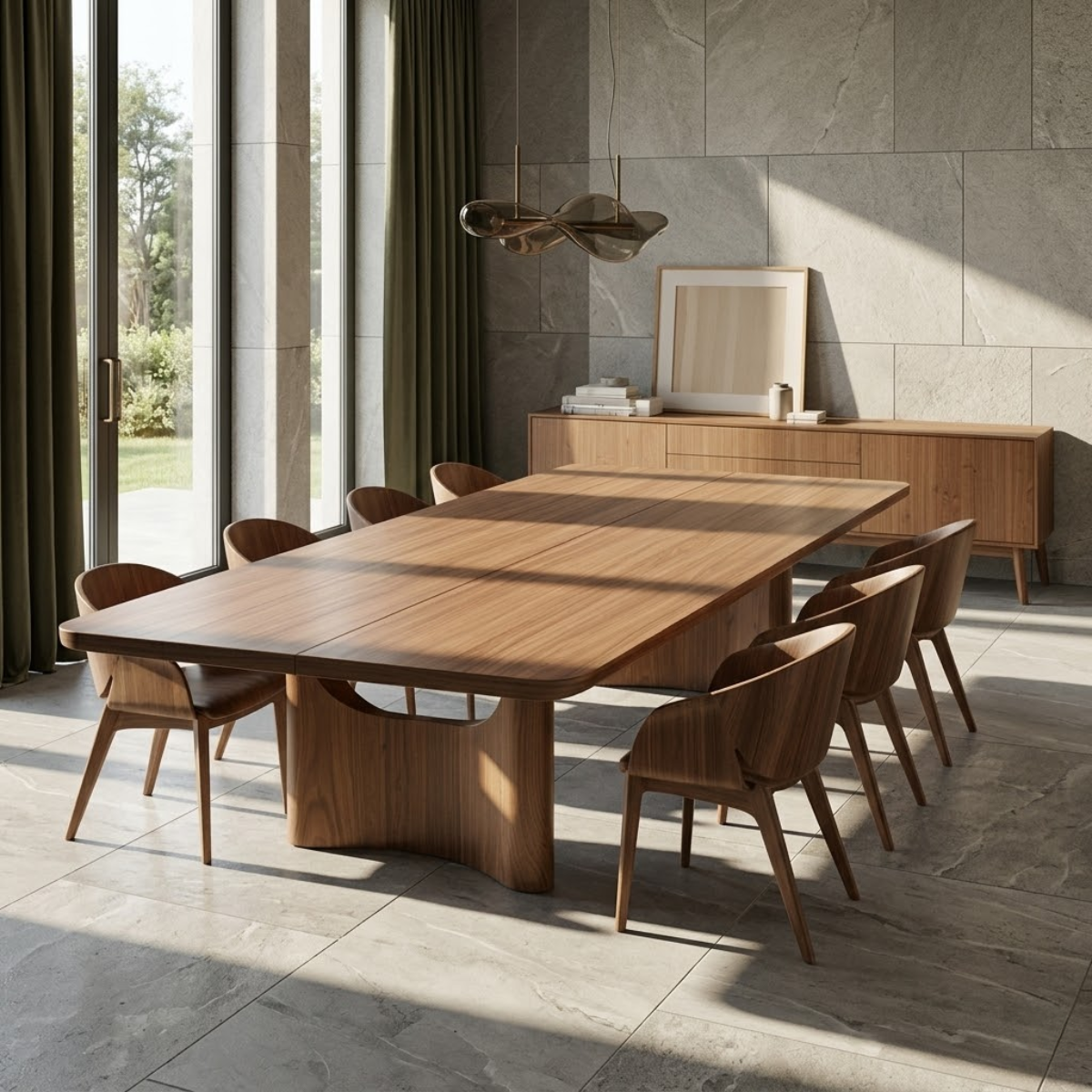 Modern Large Dining Table Rectangular Dining Room Table Contemporary Kitchen Furniture