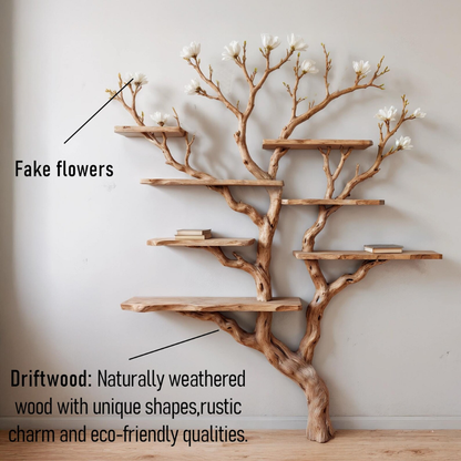 Blossom Tree Solid Wood Bookshelf