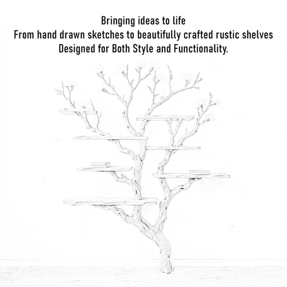Blossom Tree Solid Wood Bookshelf