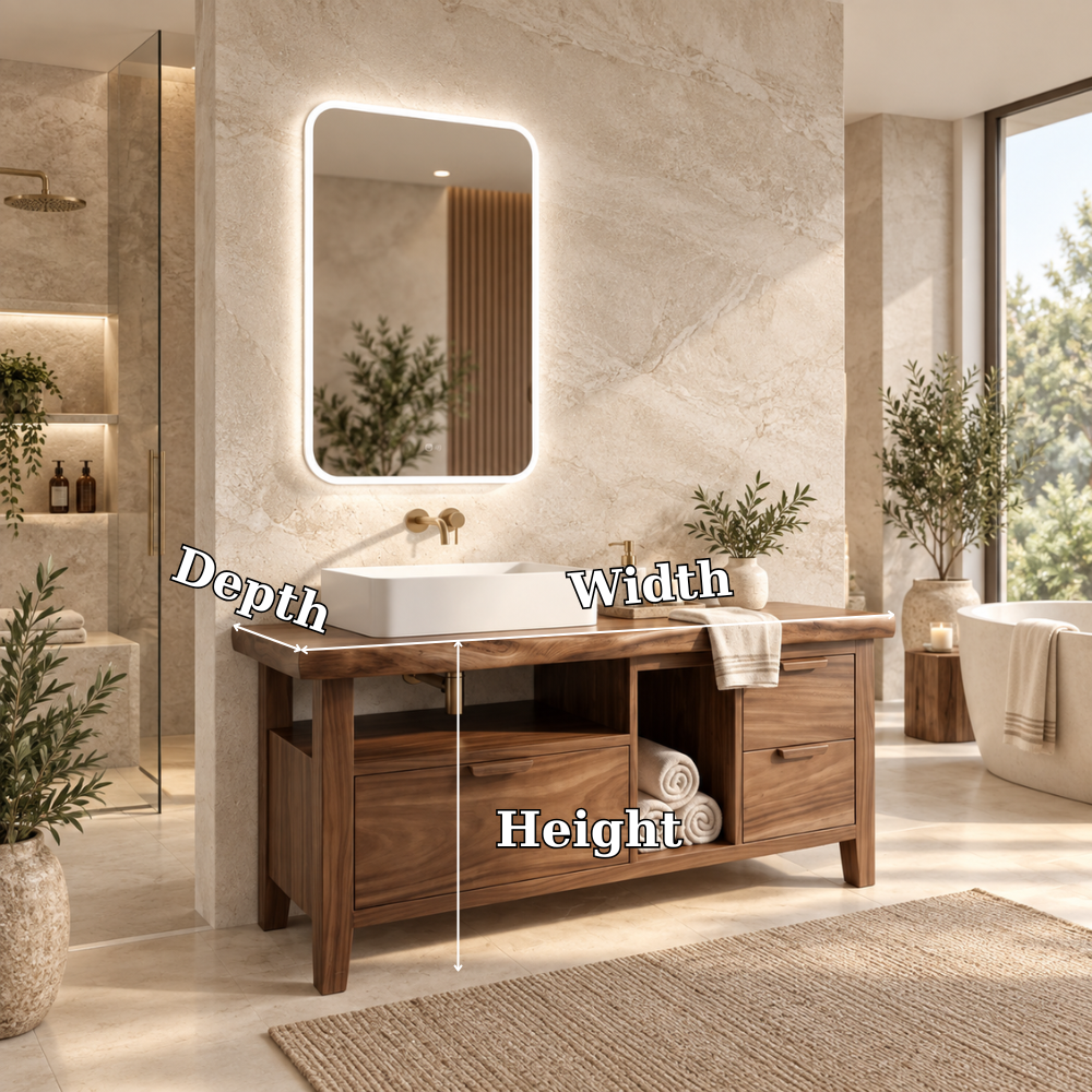 Auren Solid Wood Bathroom Vanity