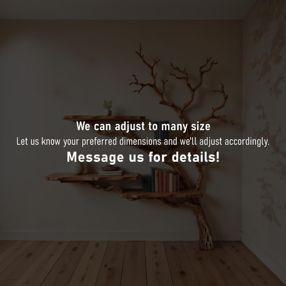 Willowreach Handcrafted Solid Wood Tree Bookshelf