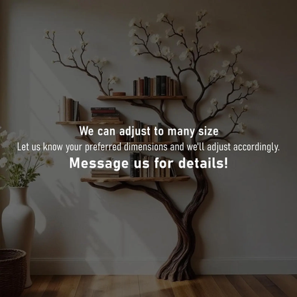 Floravale Handcrafted Solid Wood Tree Bookshelf