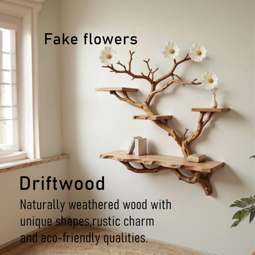 Bloombranch Handcrafted Solid Wood Tree Bookshelf
