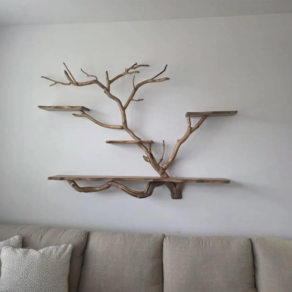 Bloombranch Handcrafted Solid Wood Tree Bookshelf