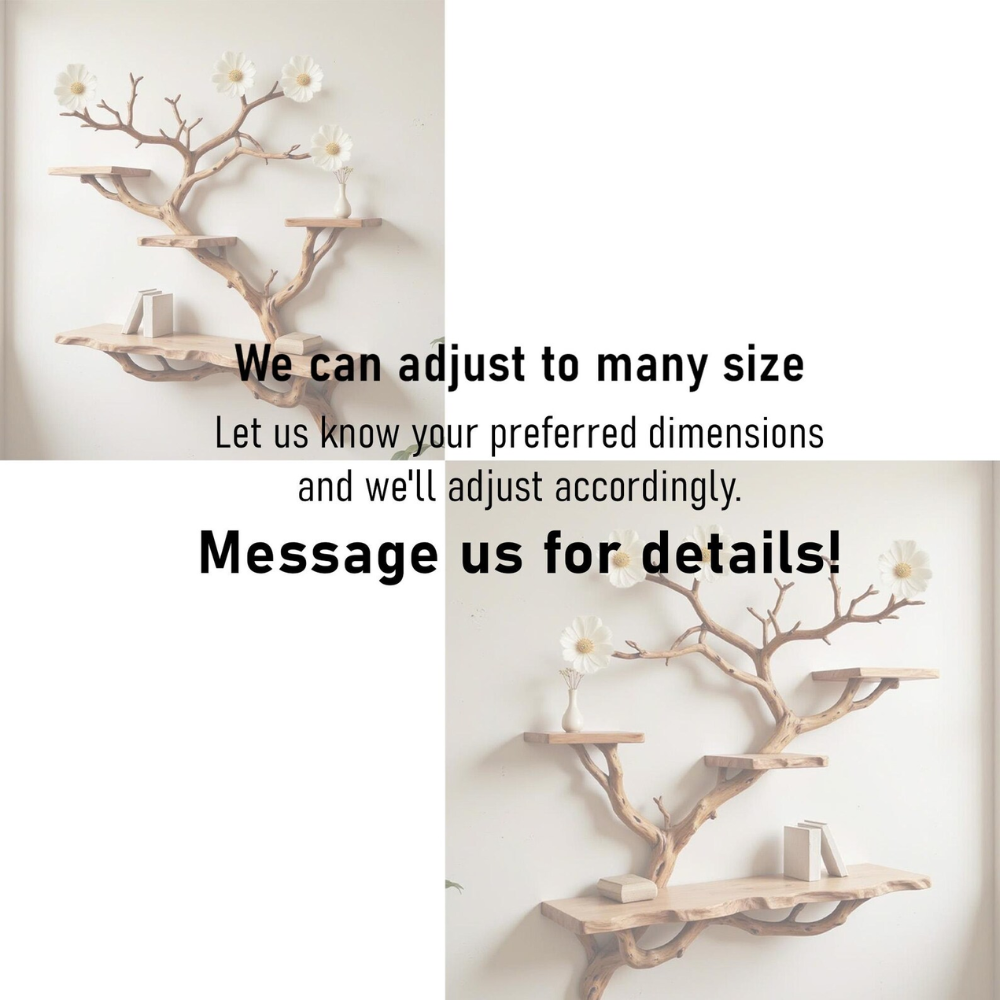 Bloombranch Handcrafted Solid Wood Tree Bookshelf